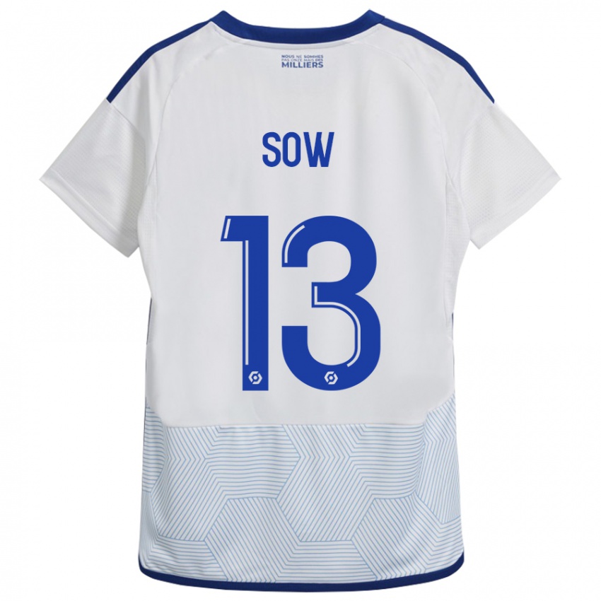 Barn Saïdou Sow #13 Hvit Bortetrøye Drakt Trøye 2023/24 Skjorter T-Skjorte
