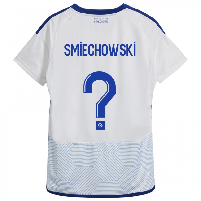 Barn Artur Smiechowski #0 Hvit Bortetrøye Drakt Trøye 2023/24 Skjorter T-Skjorte
