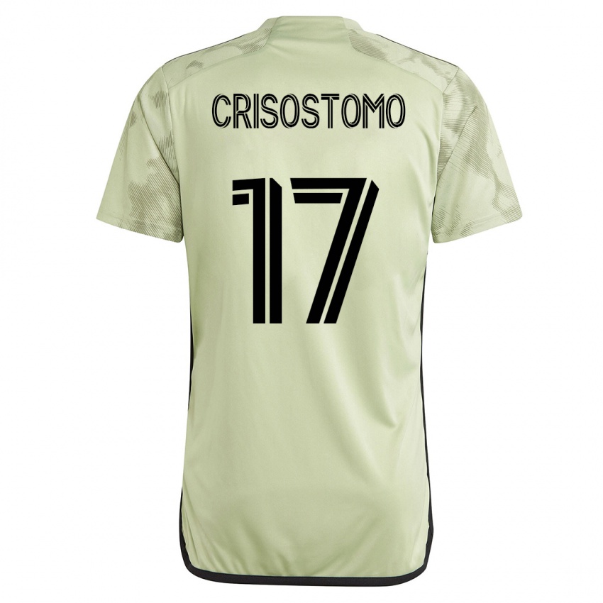 Barn Danny Crisostomo #17 Grønn Bortetrøye Drakt Trøye 2023/24 Skjorter T-Skjorte