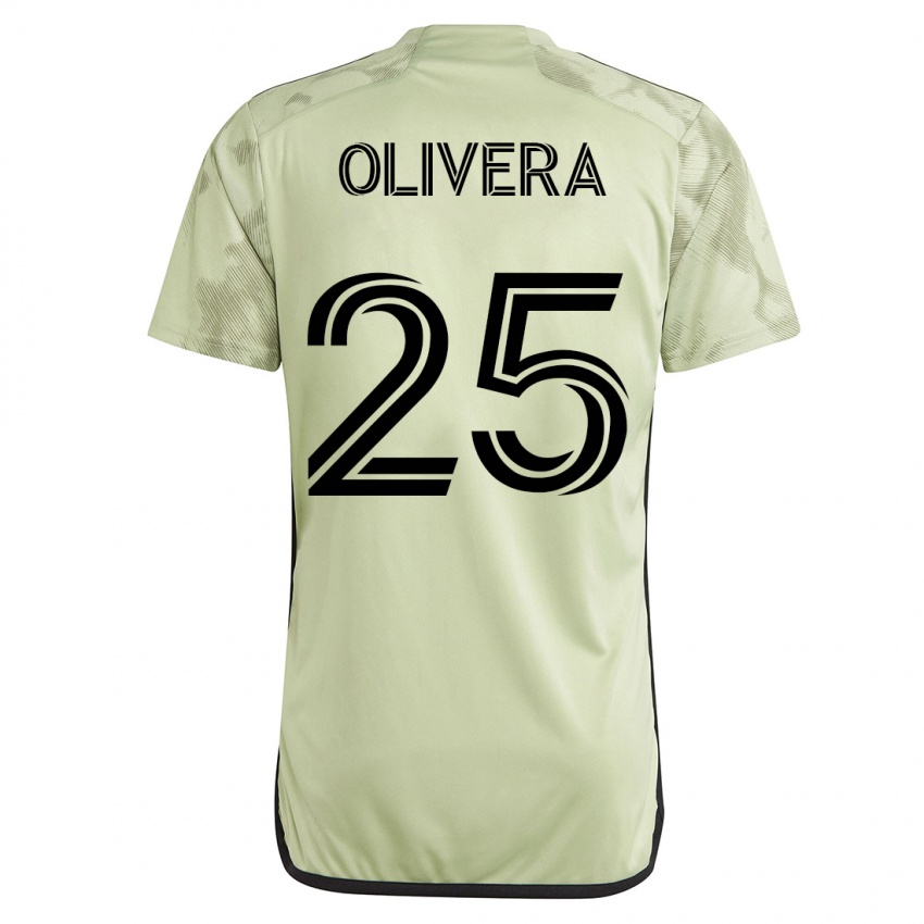 Barn Cristian Olivera #25 Grønn Bortetrøye Drakt Trøye 2023/24 Skjorter T-Skjorte