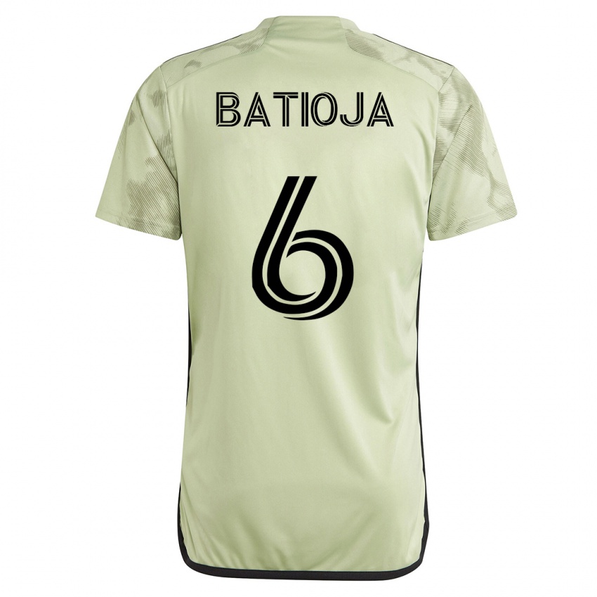 Barn Jeremy Batioja #6 Grønn Bortetrøye Drakt Trøye 2023/24 Skjorter T-Skjorte