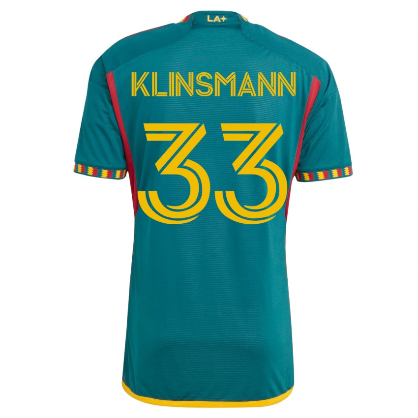 Barn Jonathan Klinsmann #33 Grønn Bortetrøye Drakt Trøye 2023/24 Skjorter T-Skjorte