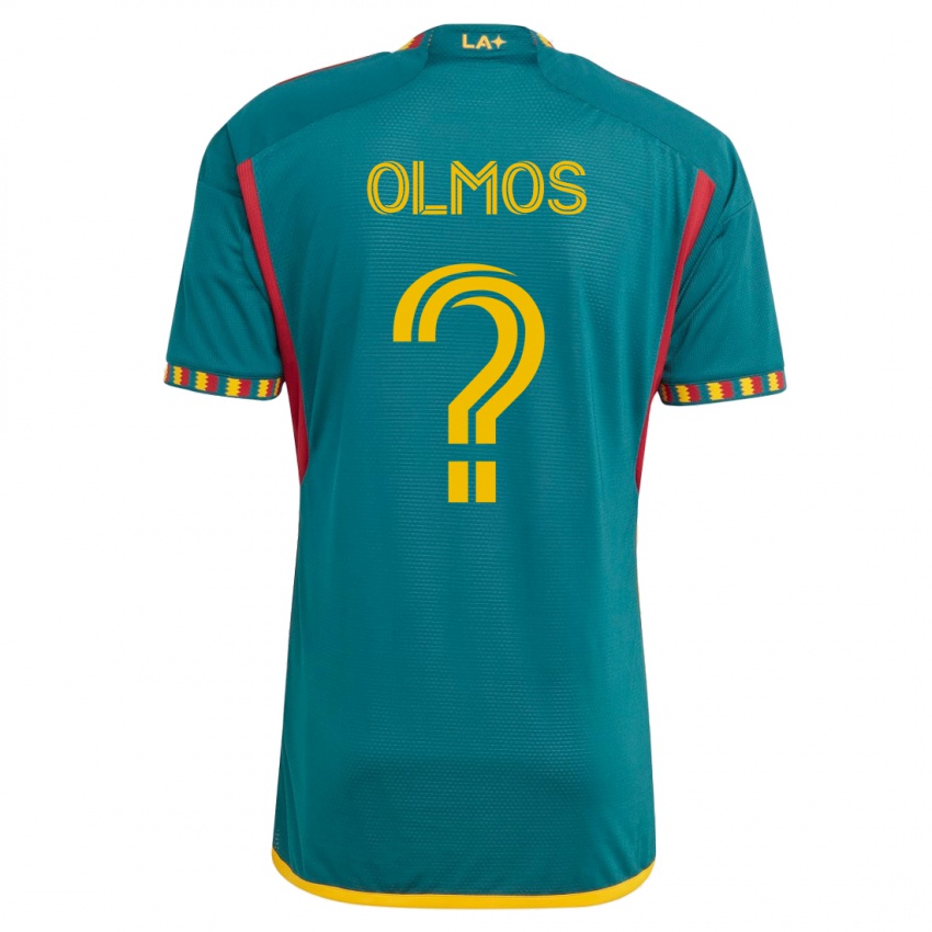 Barn Justin Olmos #0 Grønn Bortetrøye Drakt Trøye 2023/24 Skjorter T-Skjorte