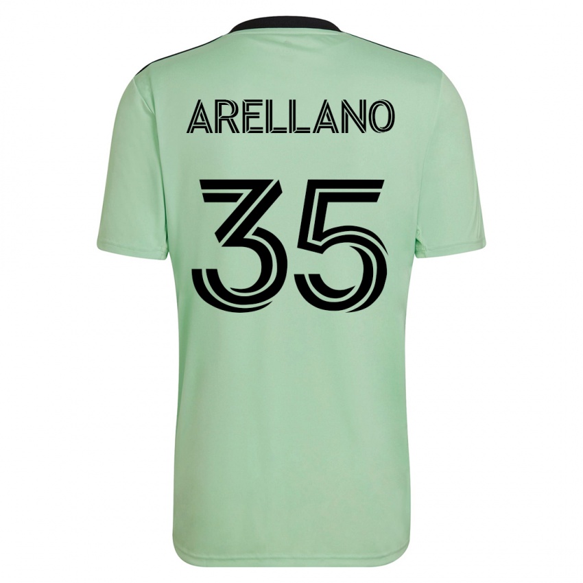 Barn Bryan Arellano #35 Lysegrønn Bortetrøye Drakt Trøye 2023/24 Skjorter T-Skjorte