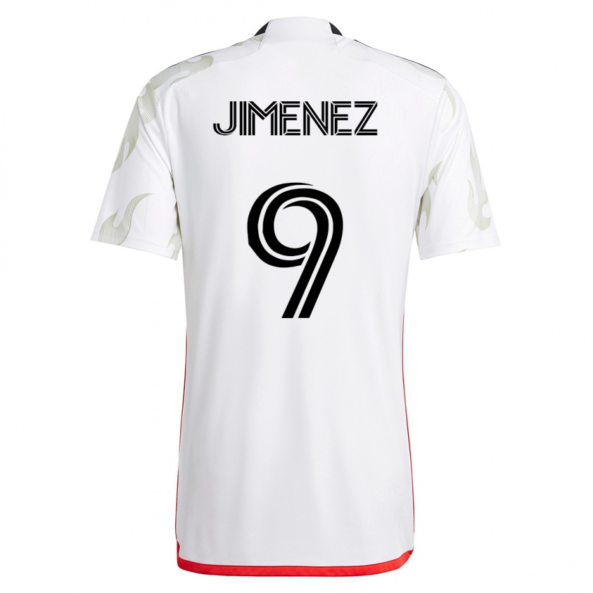 Barn Jesús Jiménez #9 Hvit Bortetrøye Drakt Trøye 2023/24 Skjorter T-Skjorte