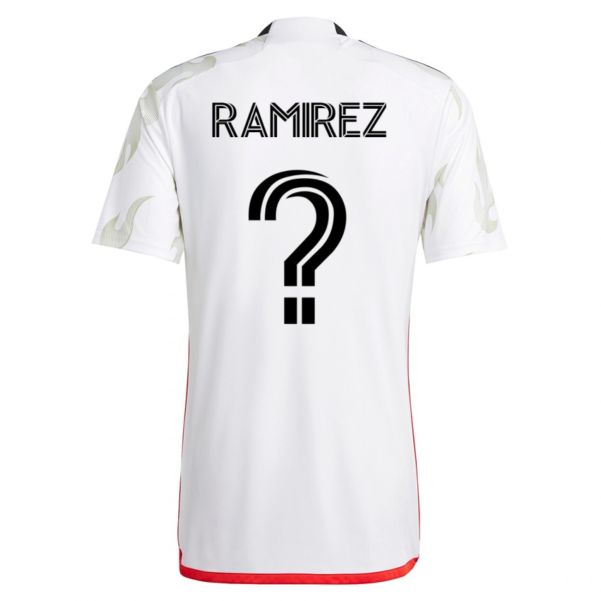 Barn Anthony Ramirez #0 Hvit Bortetrøye Drakt Trøye 2023/24 Skjorter T-Skjorte