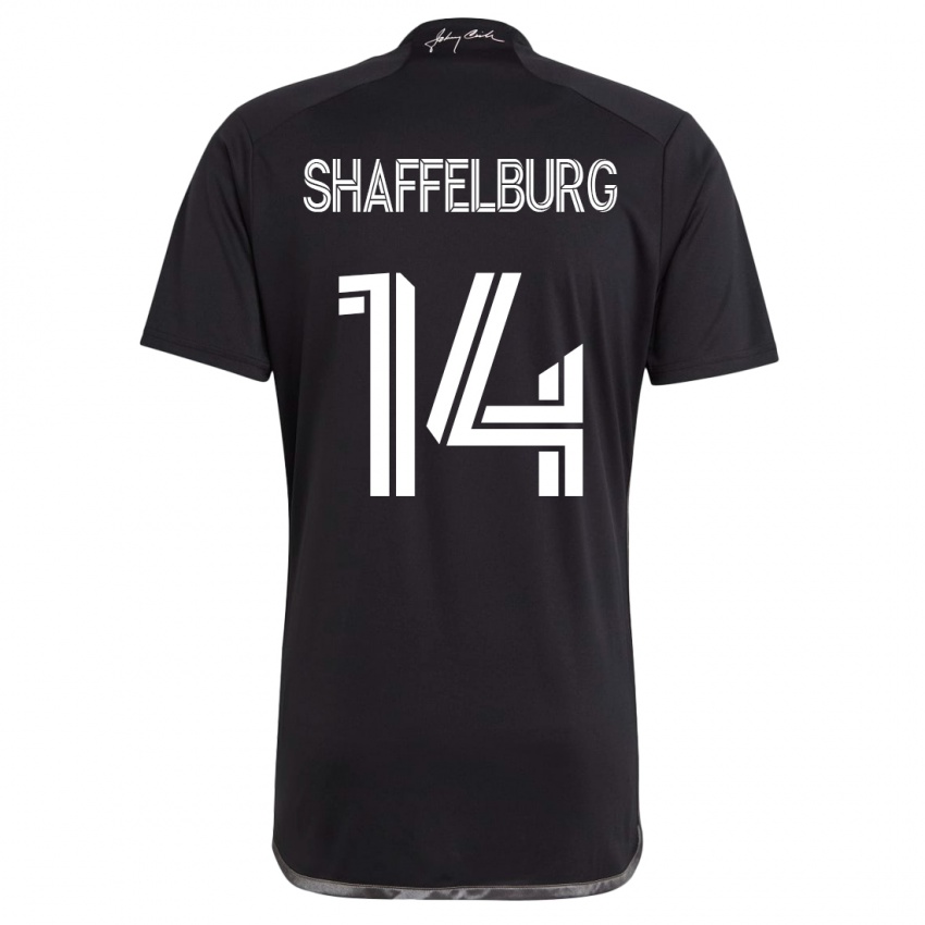 Barn Jacob Shaffelburg #14 Svart Bortetrøye Drakt Trøye 2023/24 Skjorter T-Skjorte