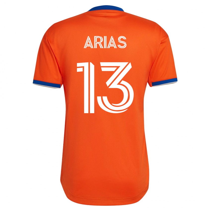 Barn Santiago Arias #13 Hvit Bortetrøye Drakt Trøye 2023/24 Skjorter T-Skjorte