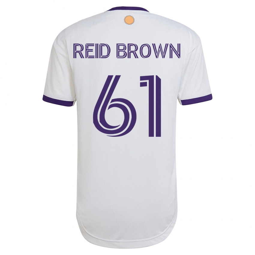 Barn Tahir Reid-Brown #61 Hvit Bortetrøye Drakt Trøye 2023/24 Skjorter T-Skjorte