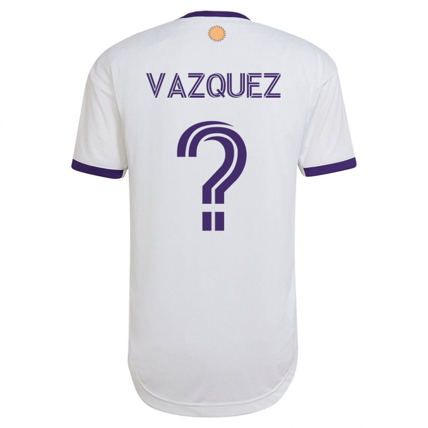 Barn Daniel Vazquez #0 Hvit Bortetrøye Drakt Trøye 2023/24 Skjorter T-Skjorte