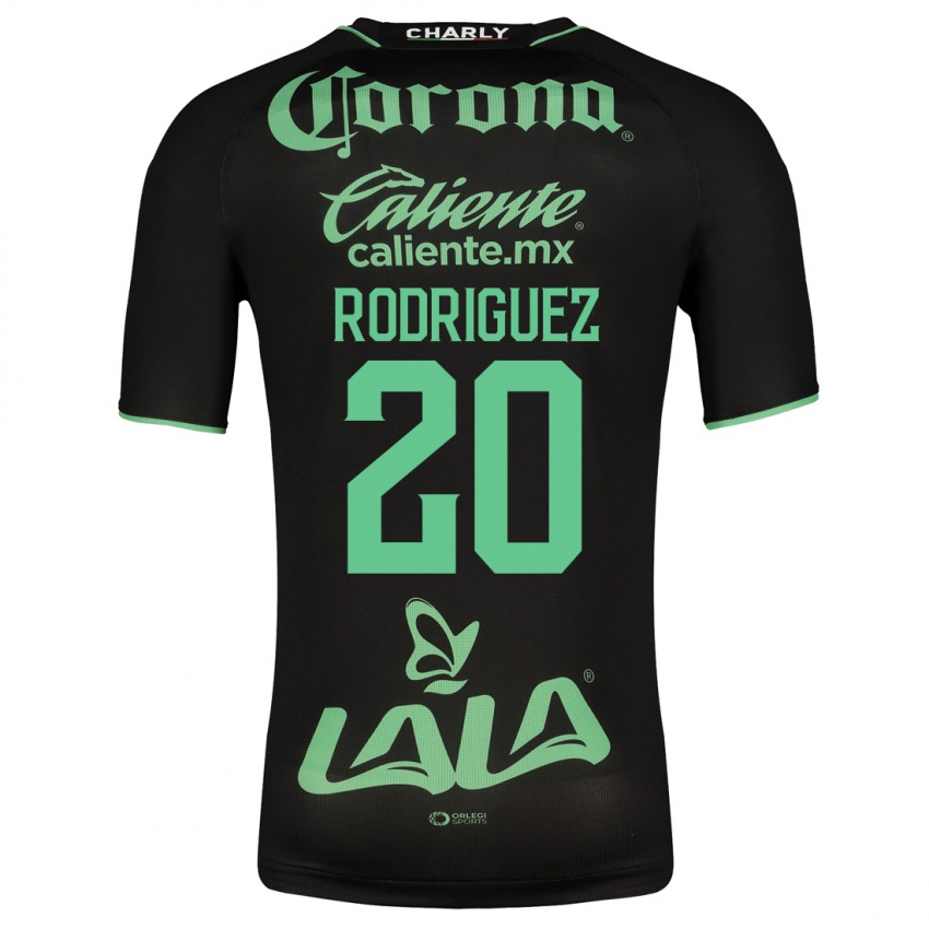 Barn Hugo Rodríguez #20 Svart Bortetrøye Drakt Trøye 2023/24 Skjorter T-Skjorte