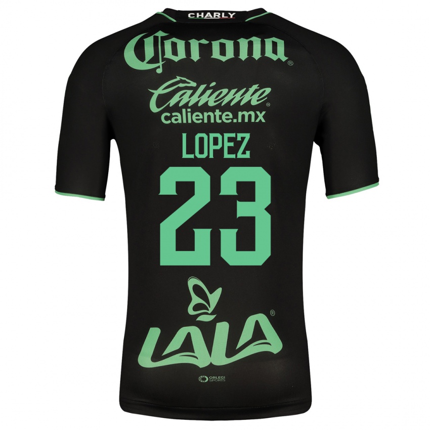 Barn Raúl López #23 Svart Bortetrøye Drakt Trøye 2023/24 Skjorter T-Skjorte
