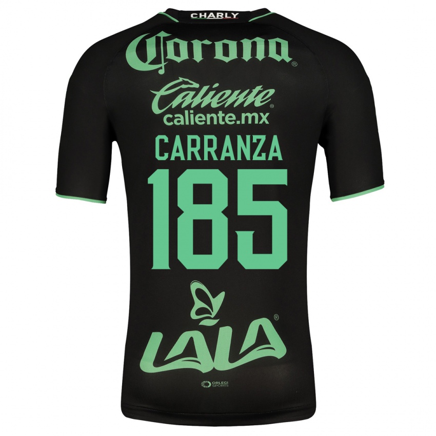 Barn Héctor Carranza #185 Svart Bortetrøye Drakt Trøye 2023/24 Skjorter T-Skjorte