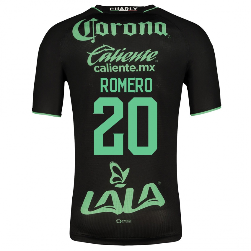 Barn Lia Romero #20 Svart Bortetrøye Drakt Trøye 2023/24 Skjorter T-Skjorte