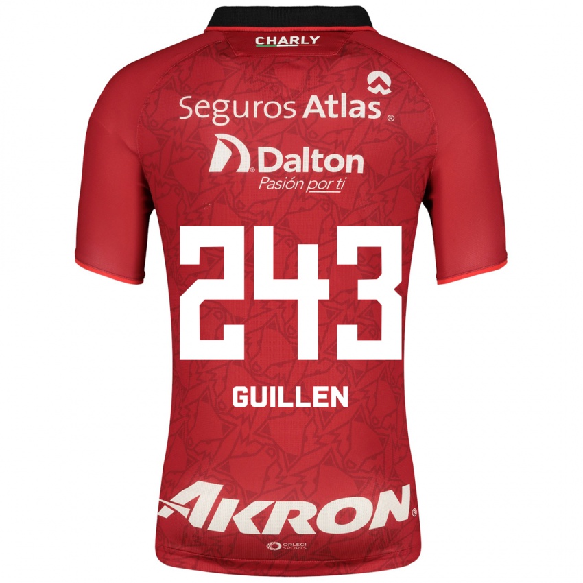 Barn Jesús Guillén #243 Rød Bortetrøye Drakt Trøye 2023/24 Skjorter T-Skjorte