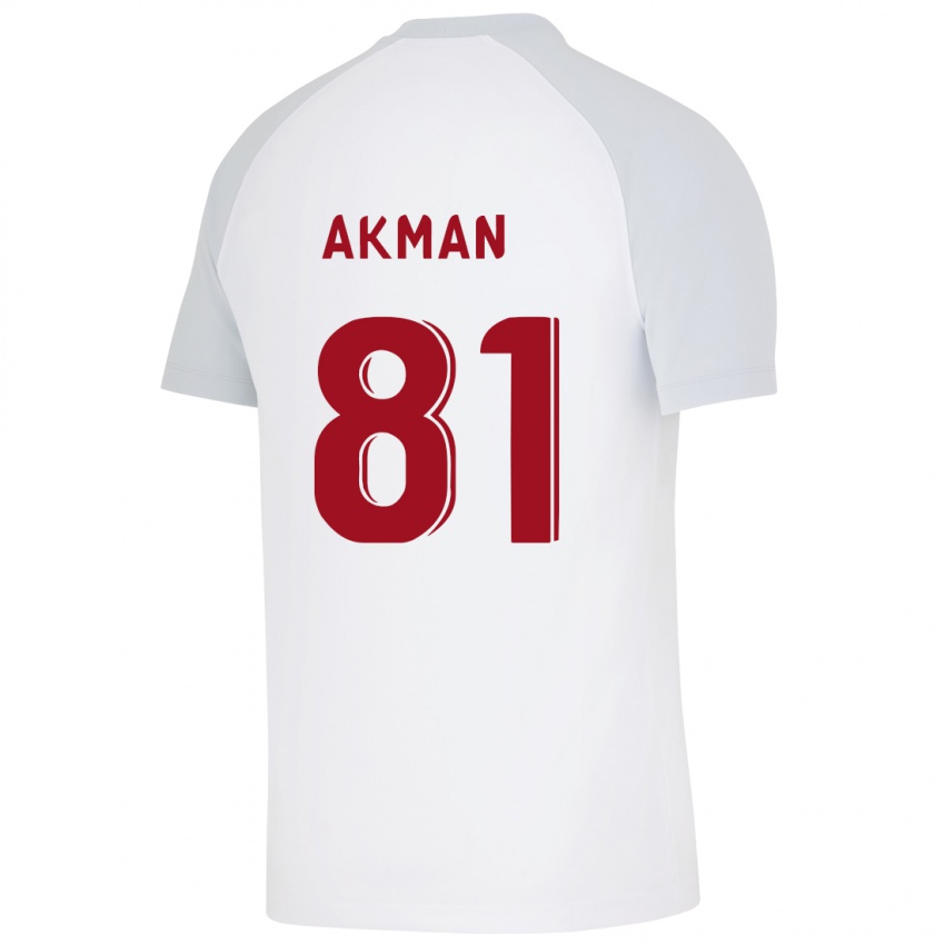 Barn Hamza Akman #81 Hvit Bortetrøye Drakt Trøye 2023/24 Skjorter T-Skjorte