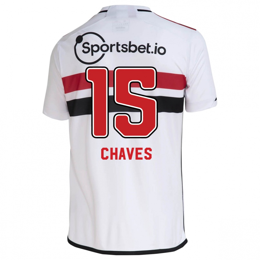 Mann Carol Chaves #15 Hvit Hjemmetrøye Drakt Trøye 2023/24 Skjorter T-Skjorte