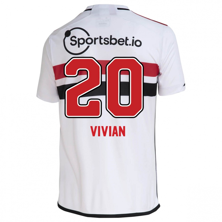 Mann Vivian #20 Hvit Hjemmetrøye Drakt Trøye 2023/24 Skjorter T-Skjorte