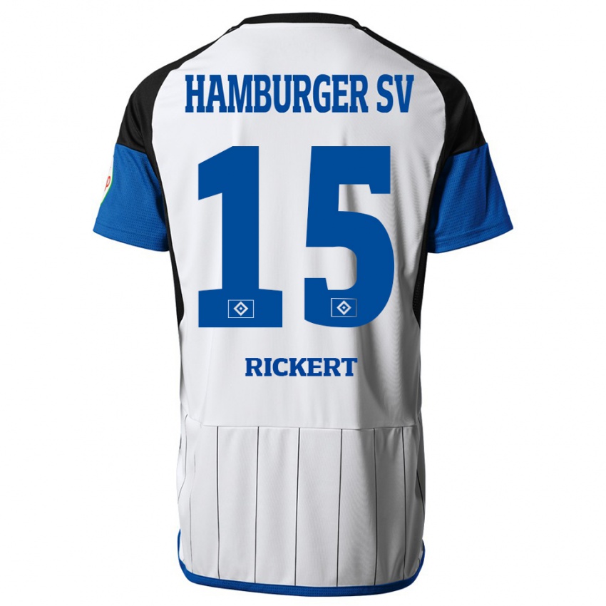 Mann Manja Rickert #15 Hvit Hjemmetrøye Drakt Trøye 2023/24 Skjorter T-Skjorte