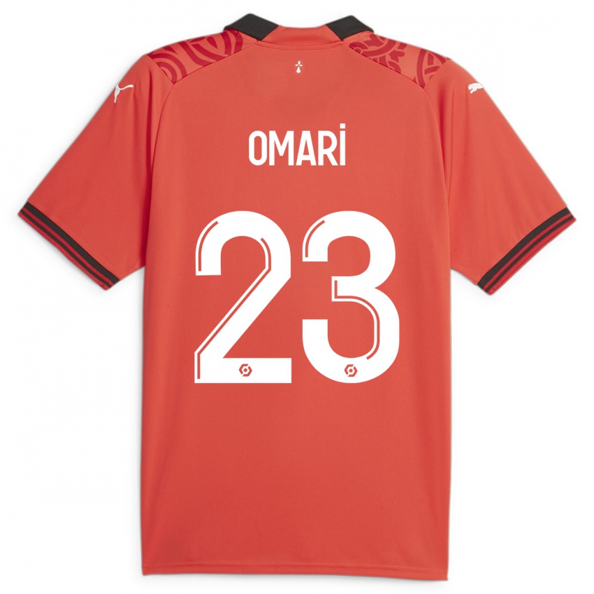 Mann Warmed Omari #23 Rød Hjemmetrøye Drakt Trøye 2023/24 Skjorter T-Skjorte