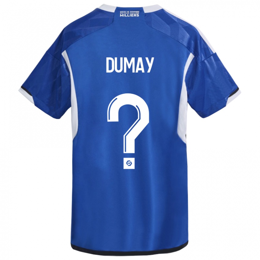 Mann Yoann Dumay #0 Blå Hjemmetrøye Drakt Trøye 2023/24 Skjorter T-Skjorte