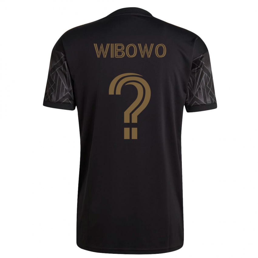 Mann Adrian Wibowo #0 Svart Hjemmetrøye Drakt Trøye 2023/24 Skjorter T-Skjorte