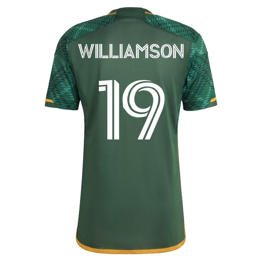 Mann Eryk Williamson #19 Grønn Hjemmetrøye Drakt Trøye 2023/24 Skjorter T-Skjorte