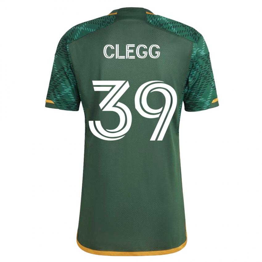Mann Tyler Clegg #39 Grønn Hjemmetrøye Drakt Trøye 2023/24 Skjorter T-Skjorte