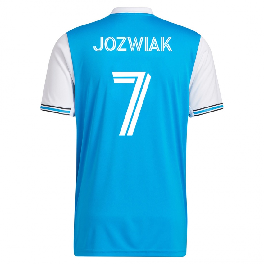 Mann Kamil Józwiak #7 Blå Hjemmetrøye Drakt Trøye 2023/24 Skjorter T-Skjorte