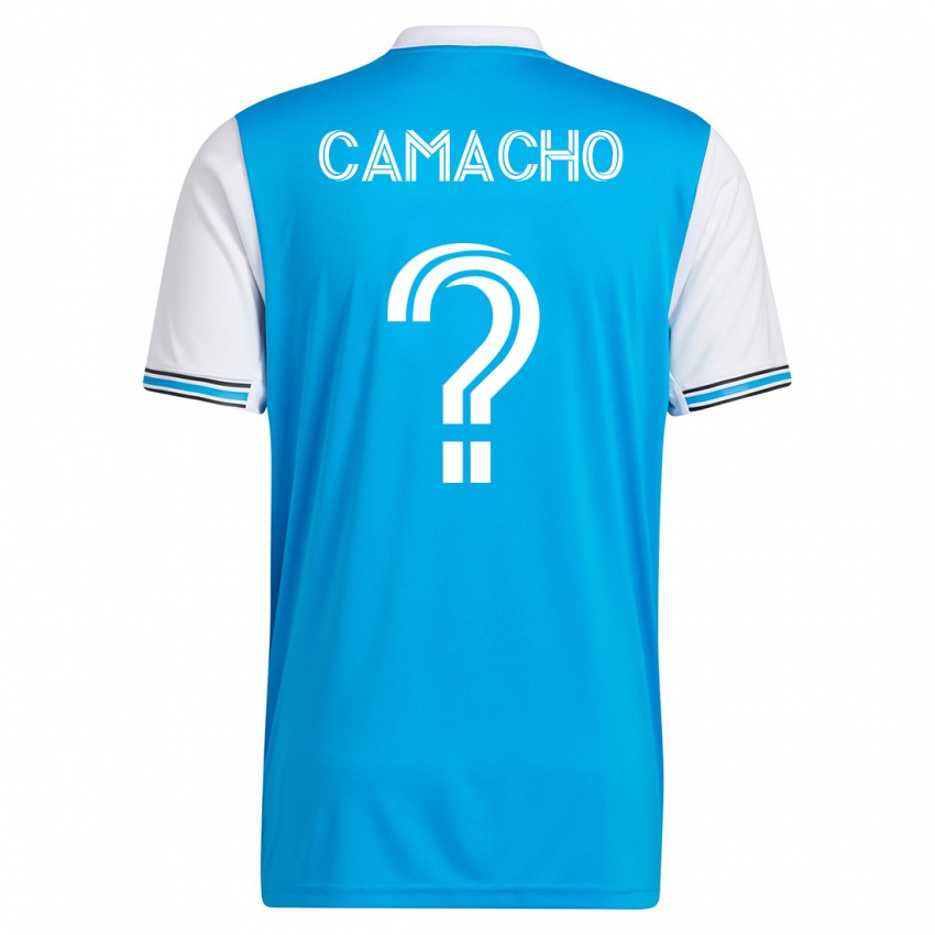 Mann Jaydus Camacho #0 Blå Hjemmetrøye Drakt Trøye 2023/24 Skjorter T-Skjorte