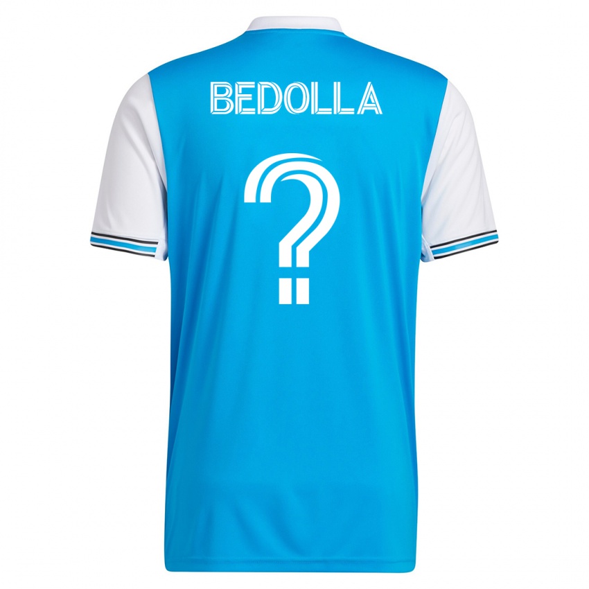 Mann Brando Bedolla #0 Blå Hjemmetrøye Drakt Trøye 2023/24 Skjorter T-Skjorte