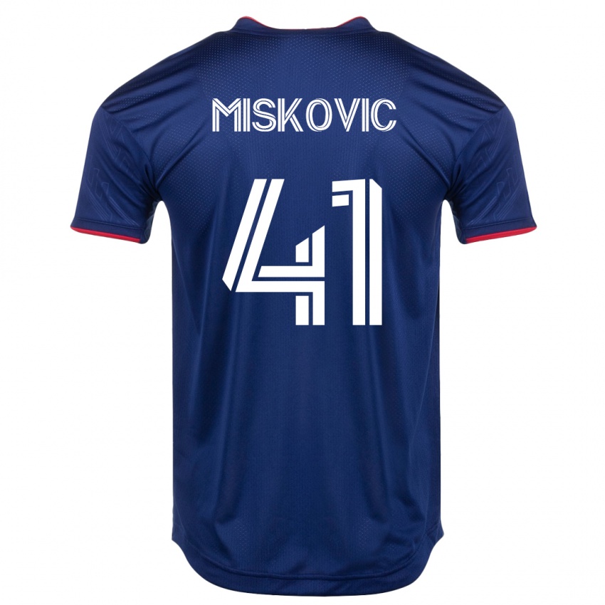 Mann Mihajlo Miskovic #41 Marinen Hjemmetrøye Drakt Trøye 2023/24 Skjorter T-Skjorte