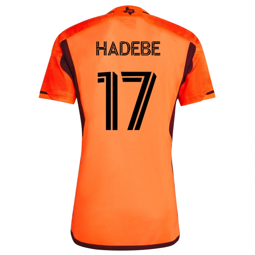 Mann Teenage Hadebe #17 Oransje Hjemmetrøye Drakt Trøye 2023/24 Skjorter T-Skjorte