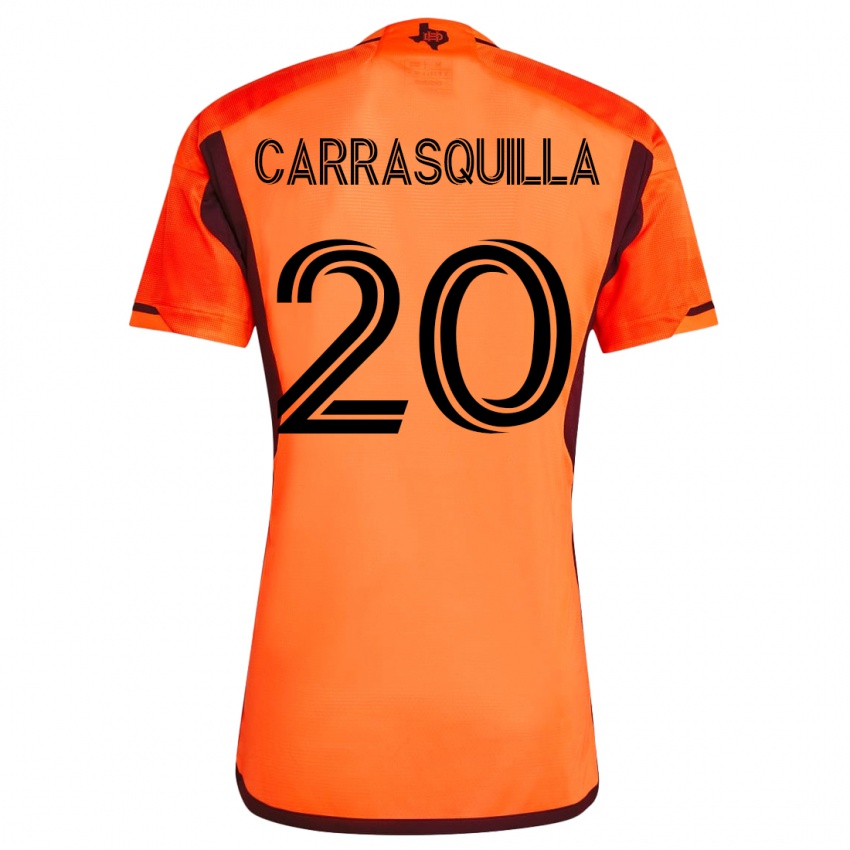 Mann Adalberto Carrasquilla #20 Oransje Hjemmetrøye Drakt Trøye 2023/24 Skjorter T-Skjorte