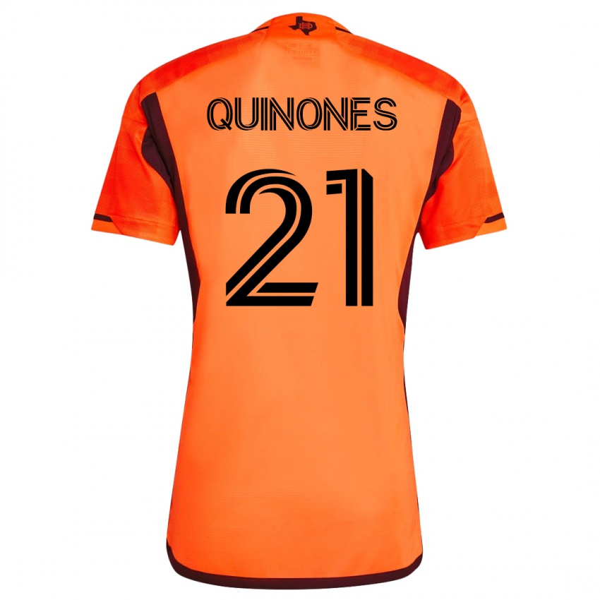 Mann Nelson Quiñónes #21 Oransje Hjemmetrøye Drakt Trøye 2023/24 Skjorter T-Skjorte