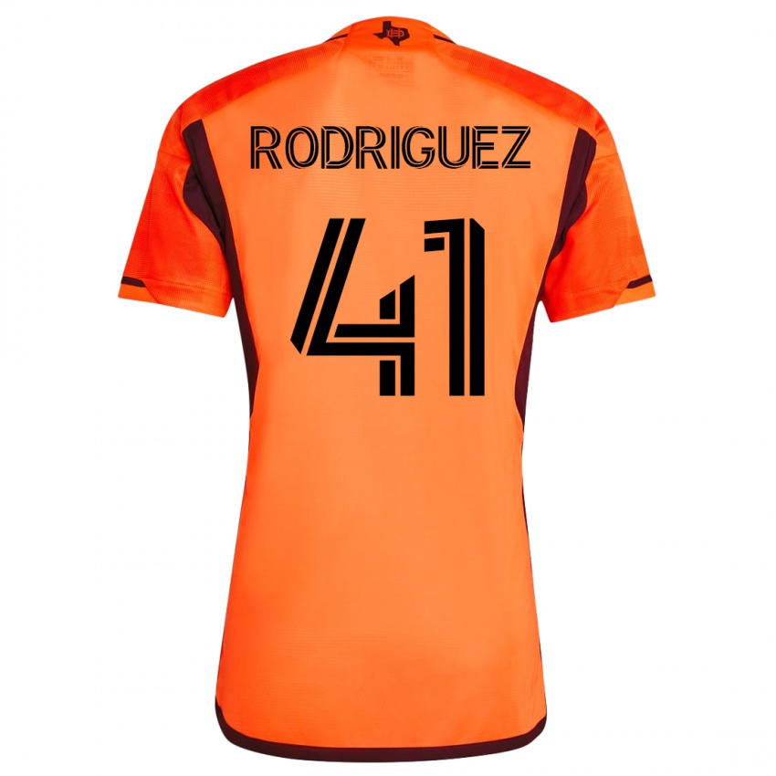 Mann Sebastian Rodriguez #41 Oransje Hjemmetrøye Drakt Trøye 2023/24 Skjorter T-Skjorte