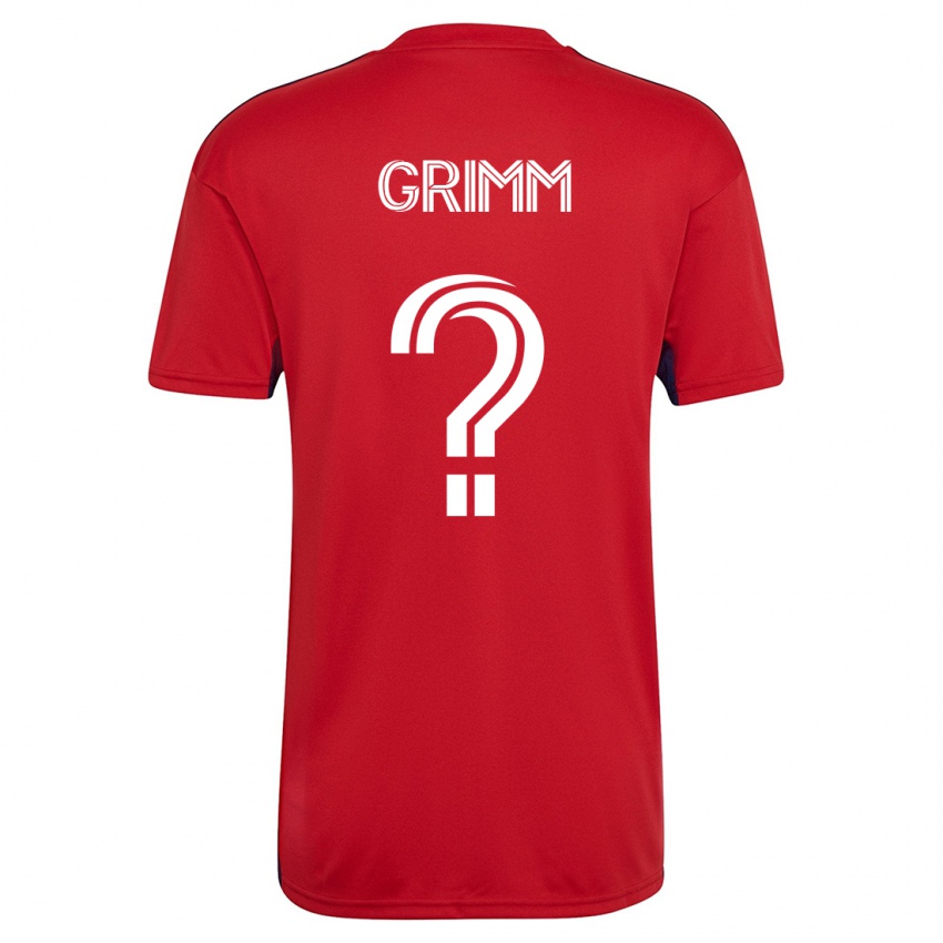 Mann Mason Grimm #0 Rød Hjemmetrøye Drakt Trøye 2023/24 Skjorter T-Skjorte