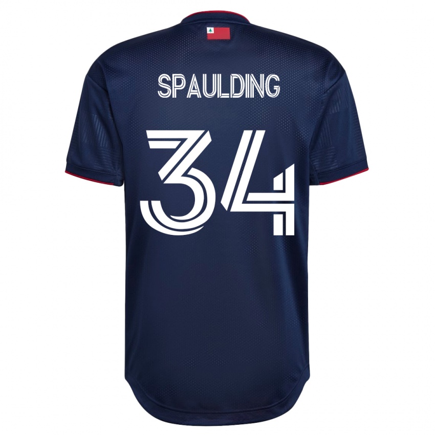 Mann Ryan Spaulding #34 Marinen Hjemmetrøye Drakt Trøye 2023/24 Skjorter T-Skjorte