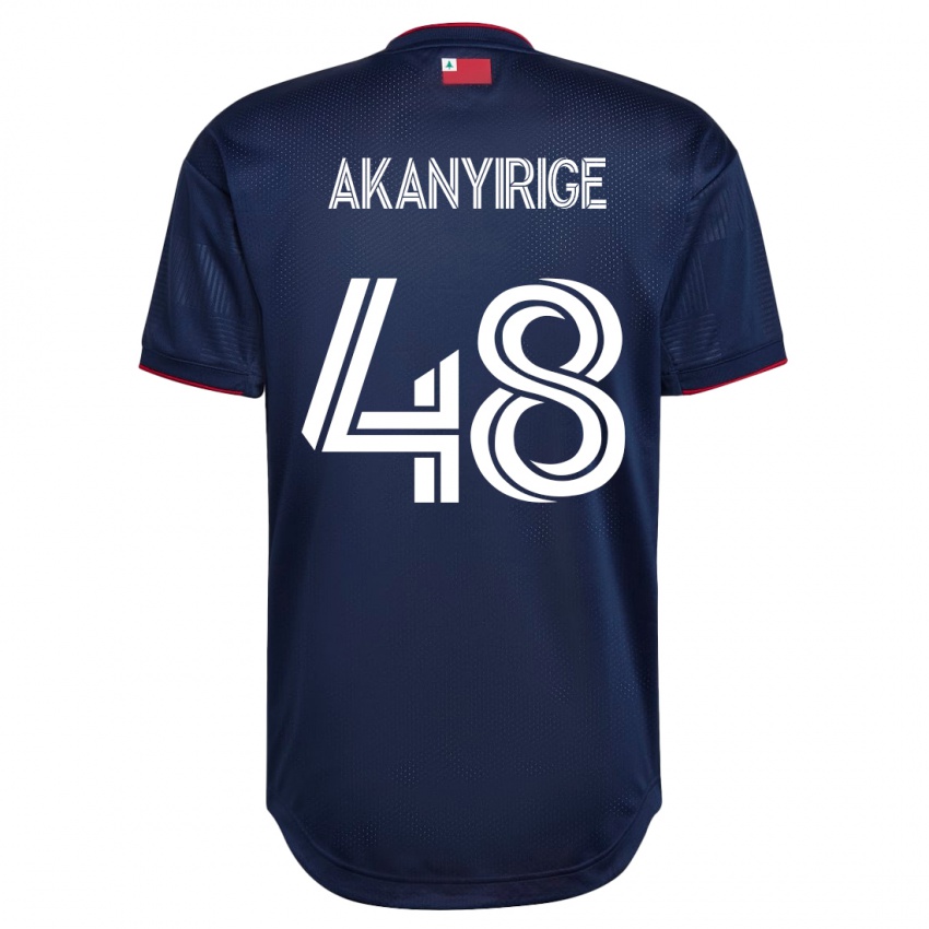 Mann Jacob Akanyirige #48 Marinen Hjemmetrøye Drakt Trøye 2023/24 Skjorter T-Skjorte