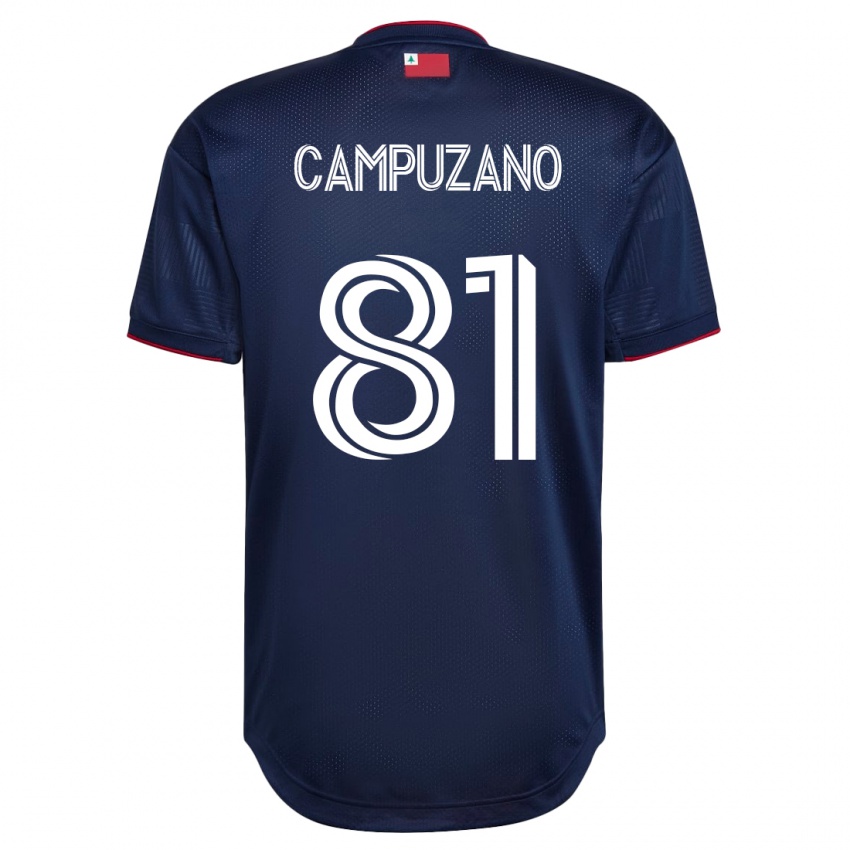 Mann Nico Campuzano #81 Marinen Hjemmetrøye Drakt Trøye 2023/24 Skjorter T-Skjorte