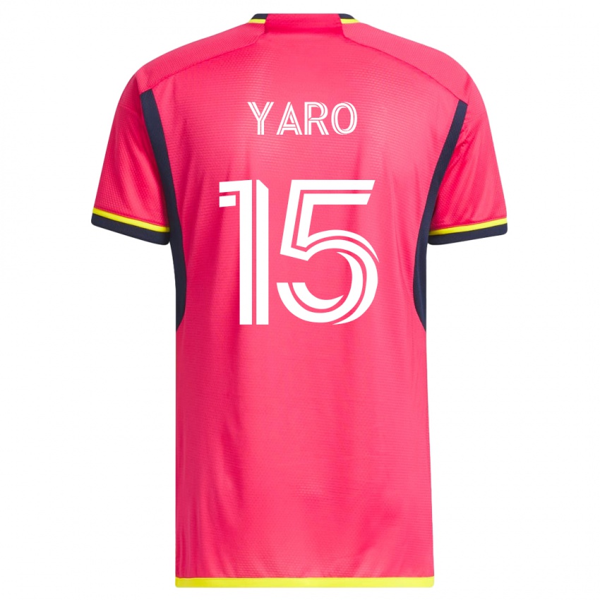 Mann Joshua Yaro #15 Rosa Hjemmetrøye Drakt Trøye 2023/24 Skjorter T-Skjorte