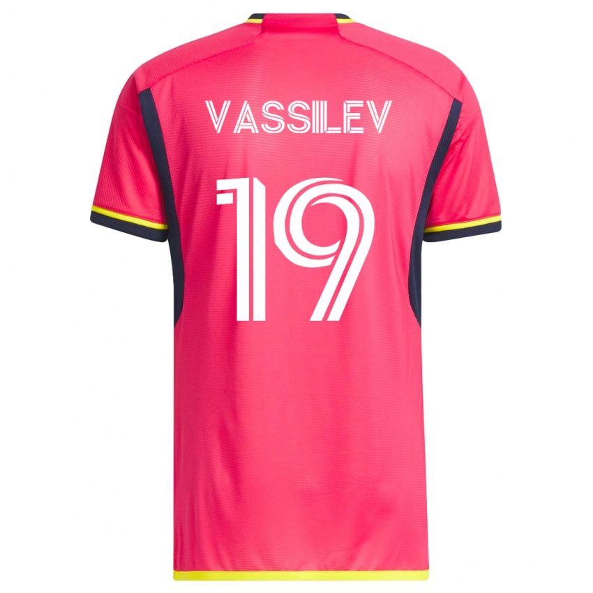 Mann Indiana Vassilev #19 Rosa Hjemmetrøye Drakt Trøye 2023/24 Skjorter T-Skjorte