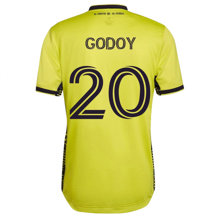 Mann Aníbal Godoy #20 Gul Hjemmetrøye Drakt Trøye 2023/24 Skjorter T-Skjorte