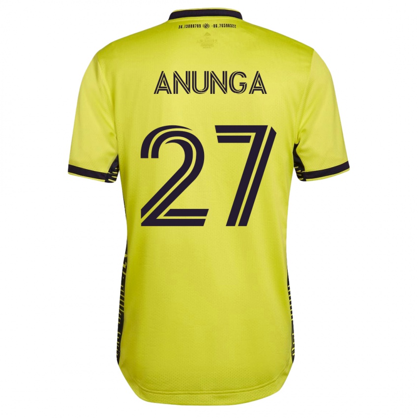 Mann Tah Anunga #27 Gul Hjemmetrøye Drakt Trøye 2023/24 Skjorter T-Skjorte