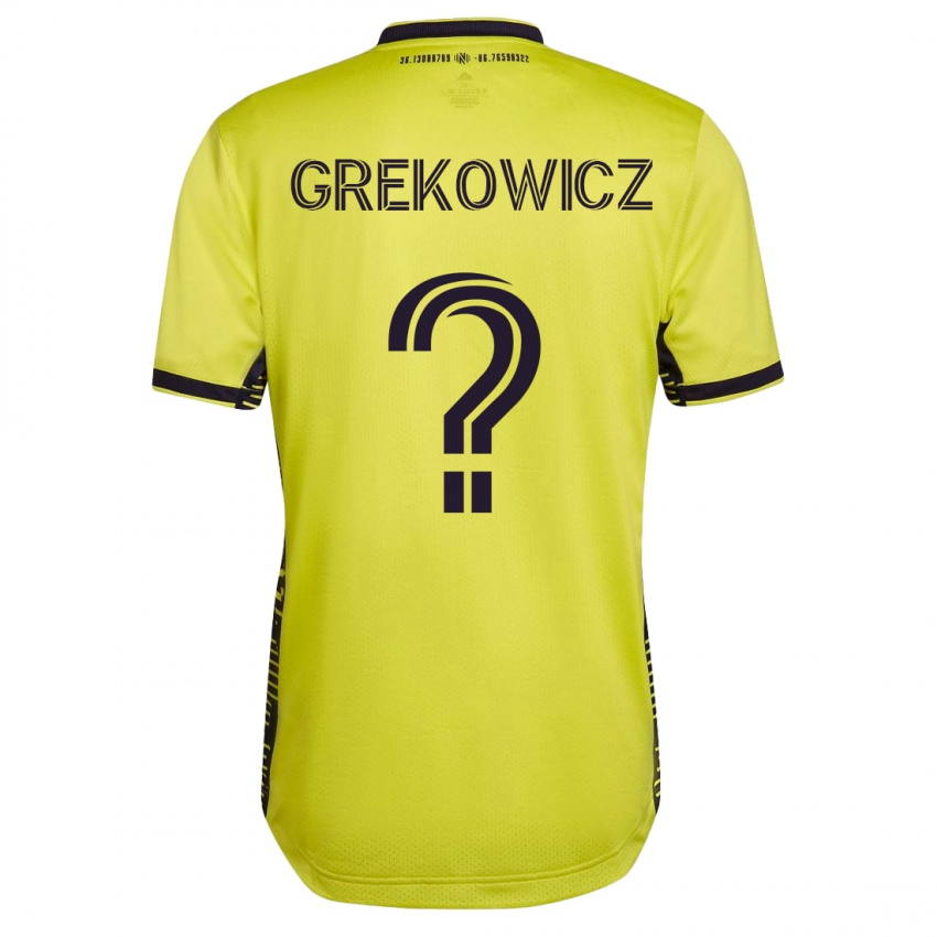 Mann Jacob Grekowicz #0 Gul Hjemmetrøye Drakt Trøye 2023/24 Skjorter T-Skjorte