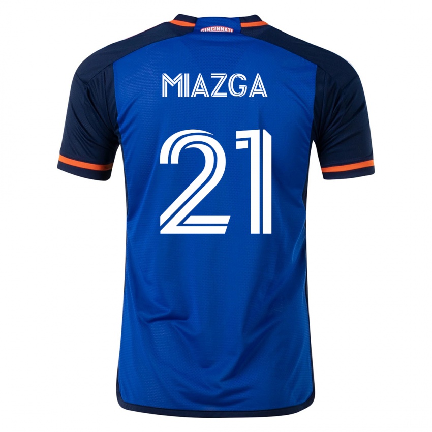 Mann Matt Miazga #21 Blå Hjemmetrøye Drakt Trøye 2023/24 Skjorter T-Skjorte