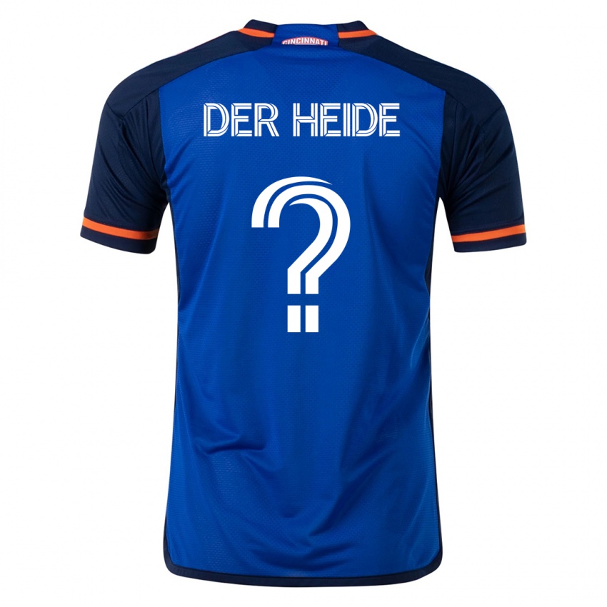 Mann Dimas Van Der Heide #0 Blå Hjemmetrøye Drakt Trøye 2023/24 Skjorter T-Skjorte