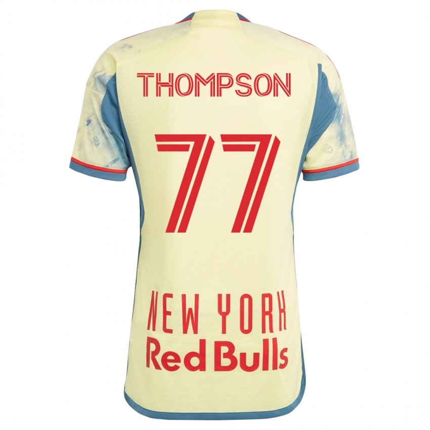 Mann Amos Shapiro-Thompson #77 Gul Hjemmetrøye Drakt Trøye 2023/24 Skjorter T-Skjorte