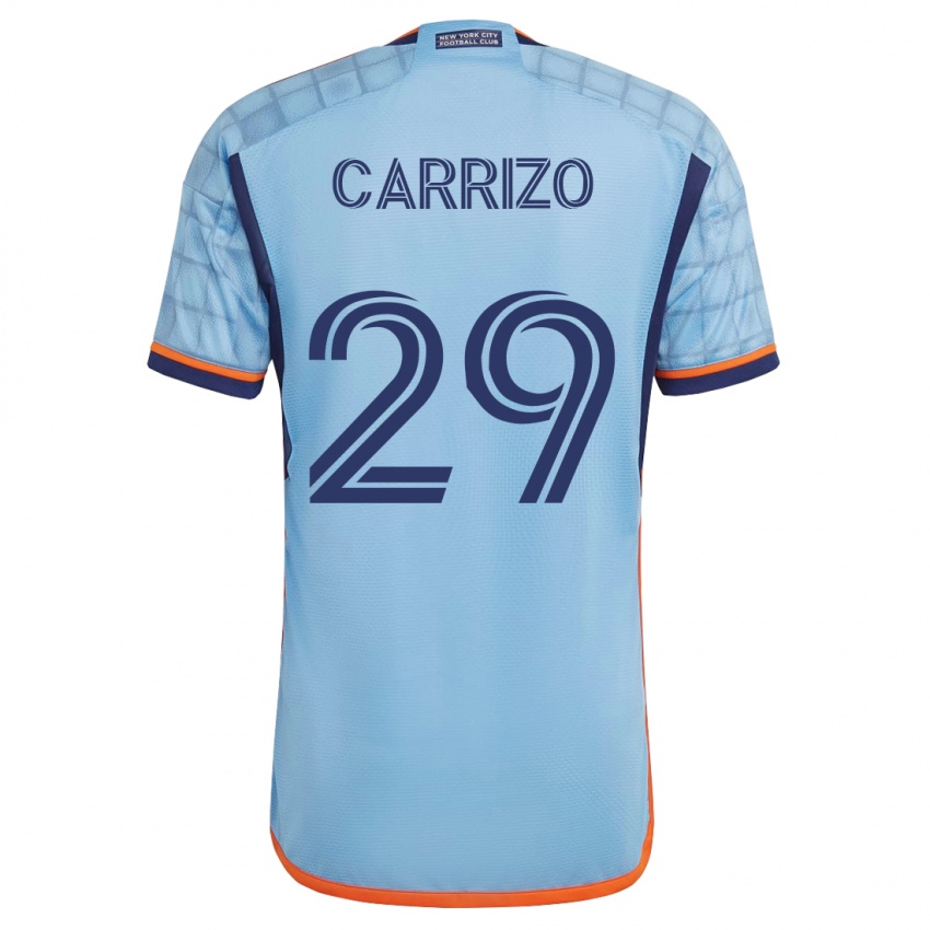 Mann Máximo Carrizo #29 Blå Hjemmetrøye Drakt Trøye 2023/24 Skjorter T-Skjorte