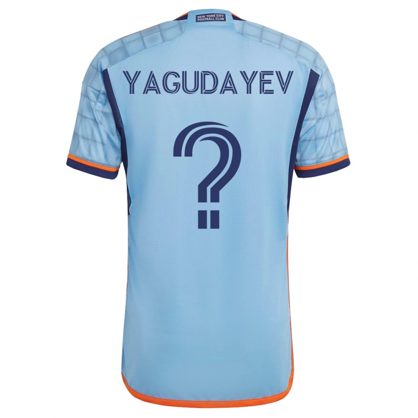 Mann Alexander Yagudayev #0 Blå Hjemmetrøye Drakt Trøye 2023/24 Skjorter T-Skjorte